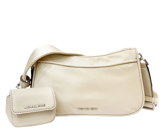 MICHAEL KORS Cartera Jet Set Travel Pequeña con Case para Airpods Champagne