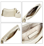 MICHAEL KORS Cartera Jet Set Travel Pequeña con Case para Airpods Champagne