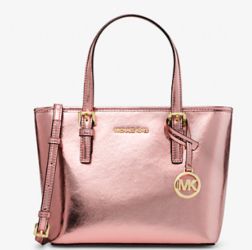 MICHAEL KORS Bolso Jet Set Travel Rosa Metálico