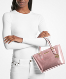 MICHAEL KORS Bolso Jet Set Travel Rosa Metálico
