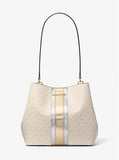 MICHAEL KORS Bolso Pratt Vainilla/Dorado