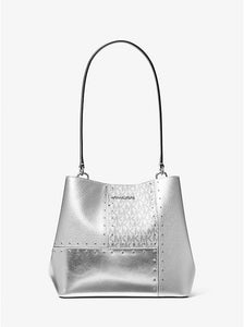 MICHAEL KORS Bolso Pratt Plateado