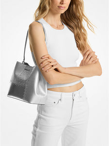 MICHAEL KORS Bolso Pratt Plateado