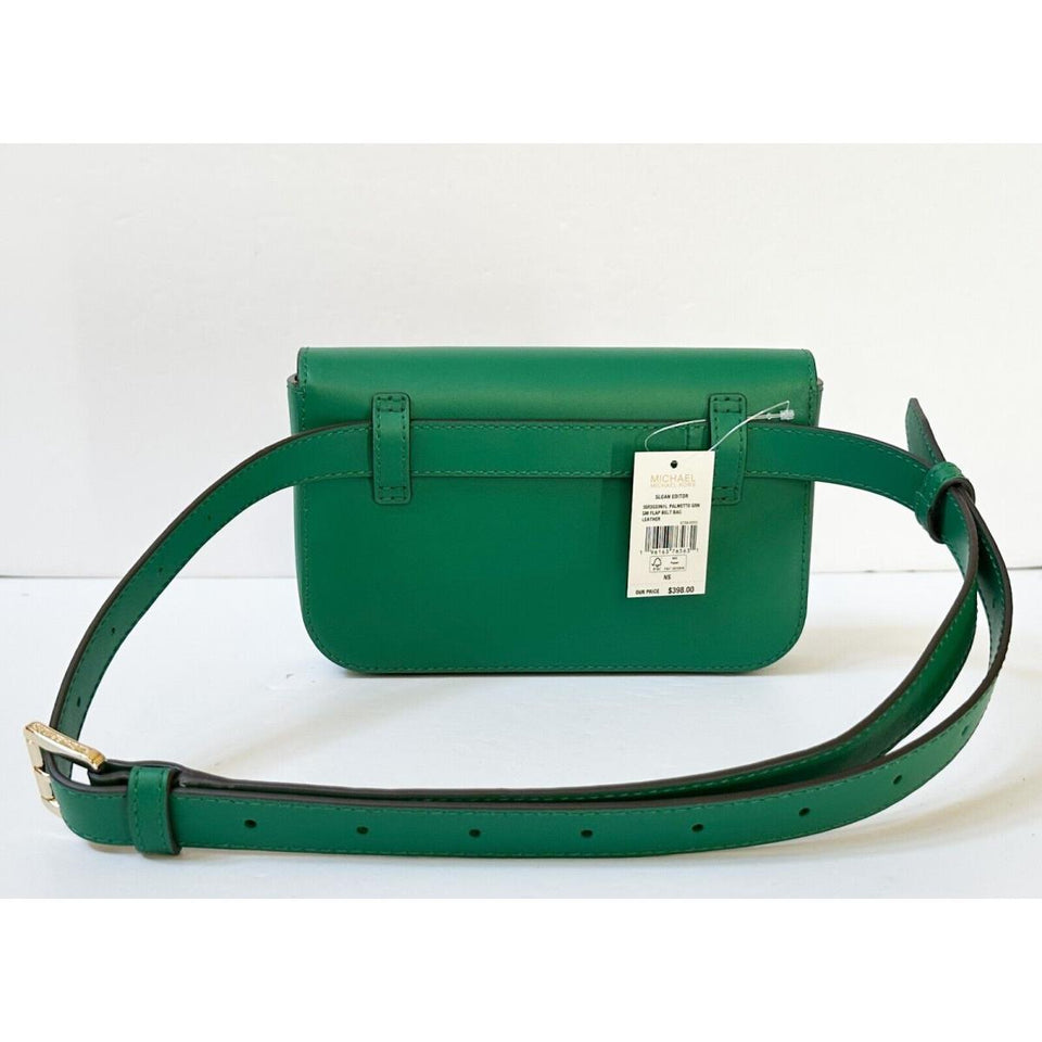 MICHAEL KORS Riñonera Sloan Verde (Talla SM)