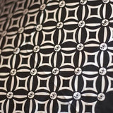 MICHAEL KORS Paraguas de Rombos Negro/Plata