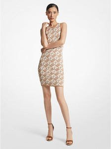 MICHAEL KORS Vestido Empire Signature Hueso (Talla S)