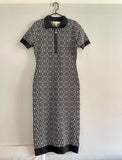 MICHAEL KORS Vestido Largo Blanco/Negro (Talla M)