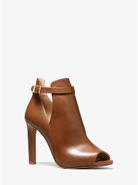 MICHAEL KORS Zapatos Lawson Open Toe Marrón (Talla 7 US)