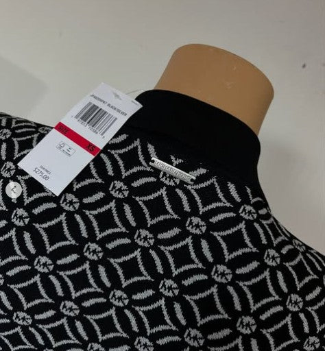 MICHAEL KORS Vestido Largo Blanco/Negro (Talla M)