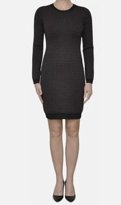 MICHAEL KORS Vestido Jacquard Marrón (Talla XS-S-M)