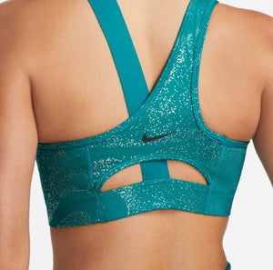 NIKE Top Deportivo Dri-FIT Asymmetrical Verde (Talla M)