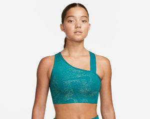 NIKE Top Deportivo Dri-FIT Asymmetrical Verde (Talla M)