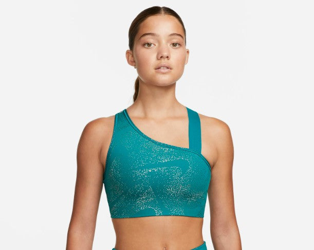 NIKE Top Deportivo Dri-FIT Asymmetrical Verde (Talla M)