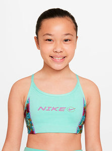 NIKE Top Depotivo Verde Niña (Talla M)