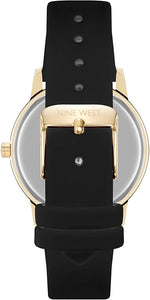NINE WEST Reloj Negro Floreado (Mujer)