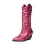 STEVE MADDEN Botines Vaqueros Metalico Fucsia (Talla 7 US)