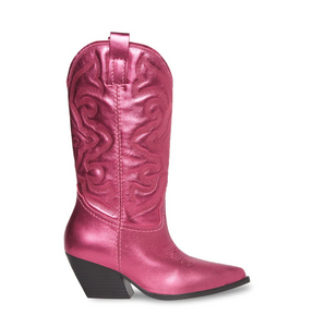 STEVE MADDEN Botines Vaqueros Metalico Fucsia (Talla 7 US)
