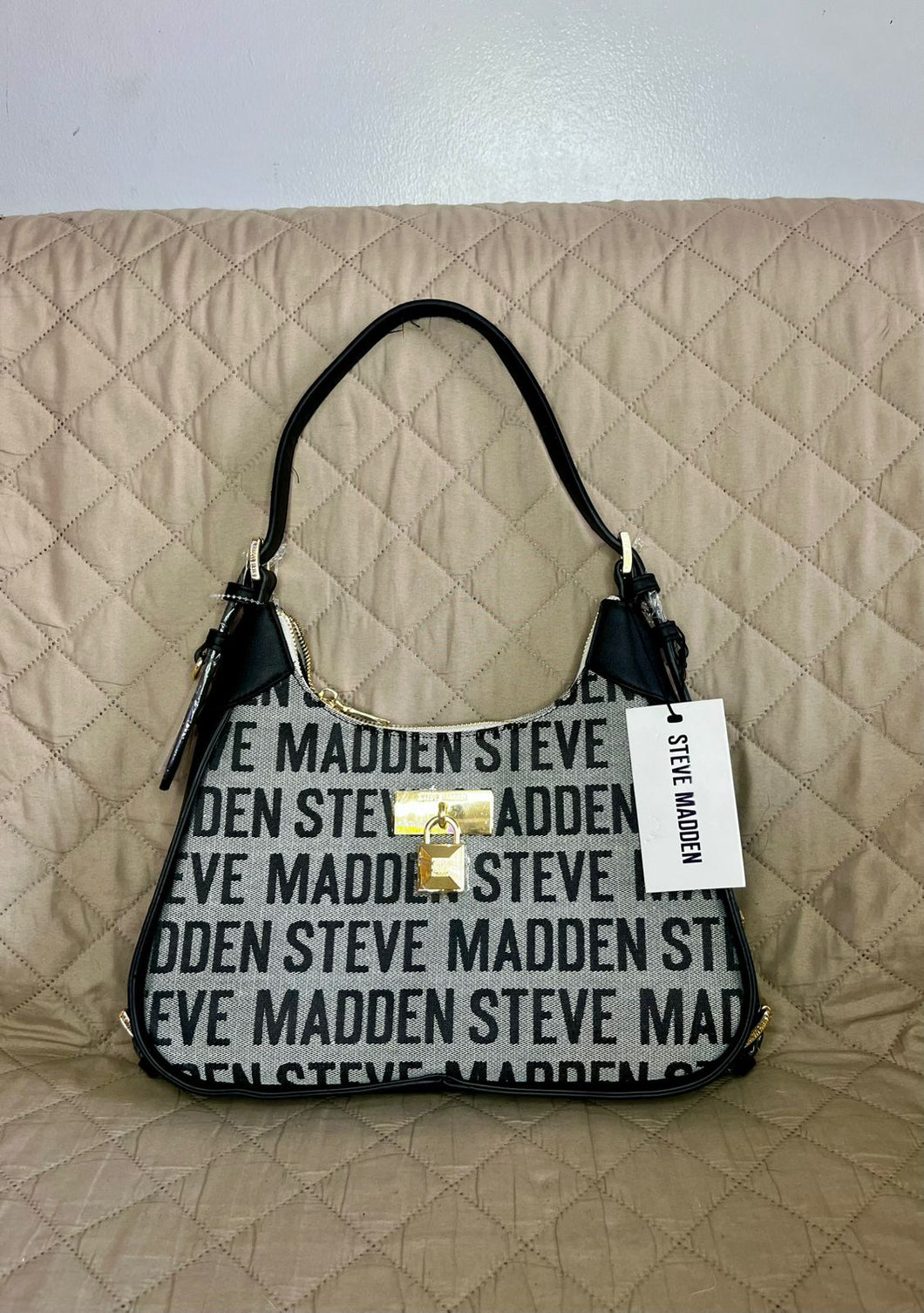 STEVE MADDEN Cartera BPenny Jacquard Negro/Plomo