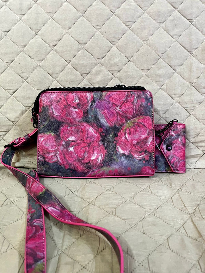 STEVE MADDEN Cartera Floreada Roja