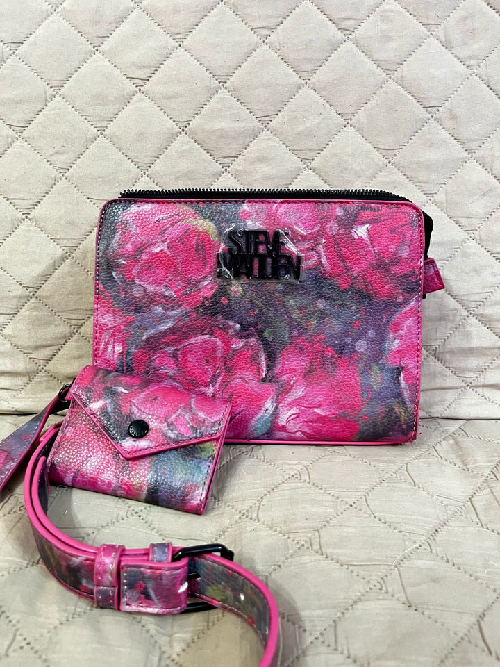 STEVE MADDEN Cartera Floreada Roja