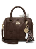 STEVE MADDEN Cartera Monogram Marron con Charm