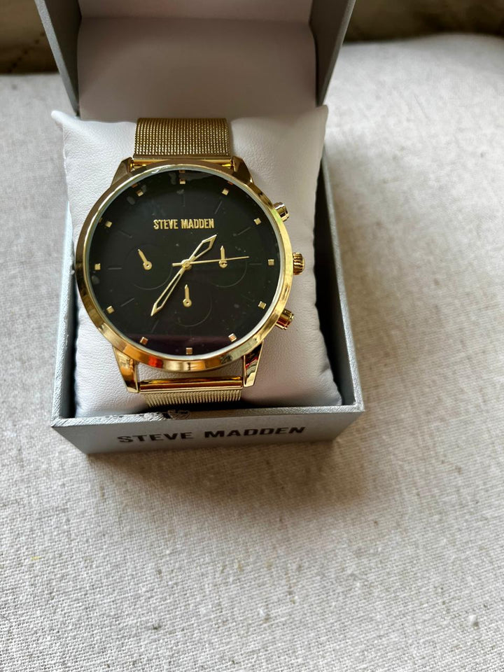 STEVE MADDEN Reloj Dorado (Hombre)