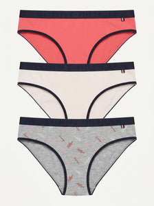 TOMMY HILFIGER Truzas Tipo Bikini Pack x3 (Talla S)