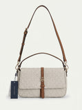 TOMMY HILFIGER Cartera Baguette Monogram Beige
