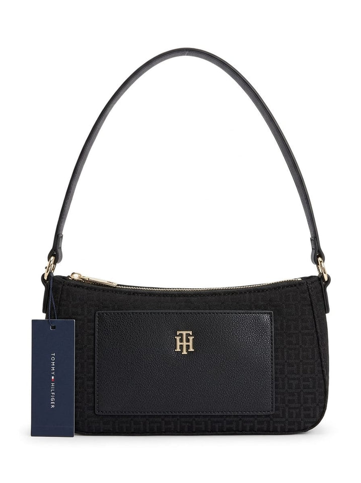 TOMMY HILFIGER Cartera Baguette Monogram Negro