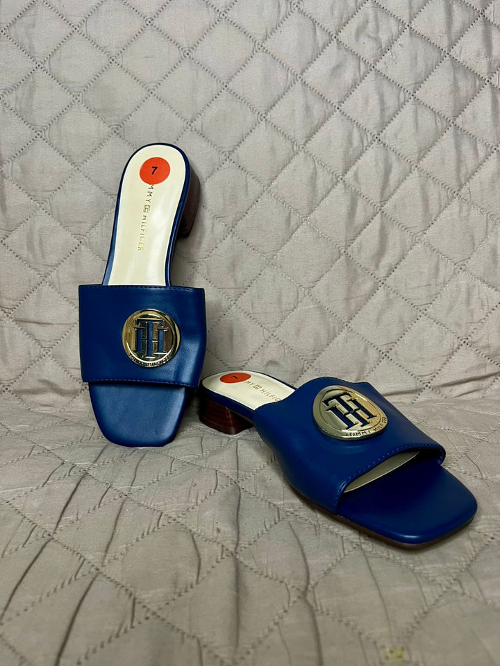 TOMMY HILFIGER Sandalias Azul Marino (Talla 7 US)