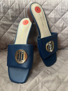 TOMMY HILFIGER Sandalias Azul Marino (Talla 7 US)