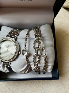 US POLO ASSN Reloj con Pulseras Plateado (Mujer)