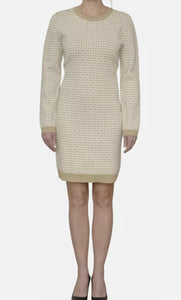 MICHAEL KORS Vestido Jacquard Nude (Talla S-M)