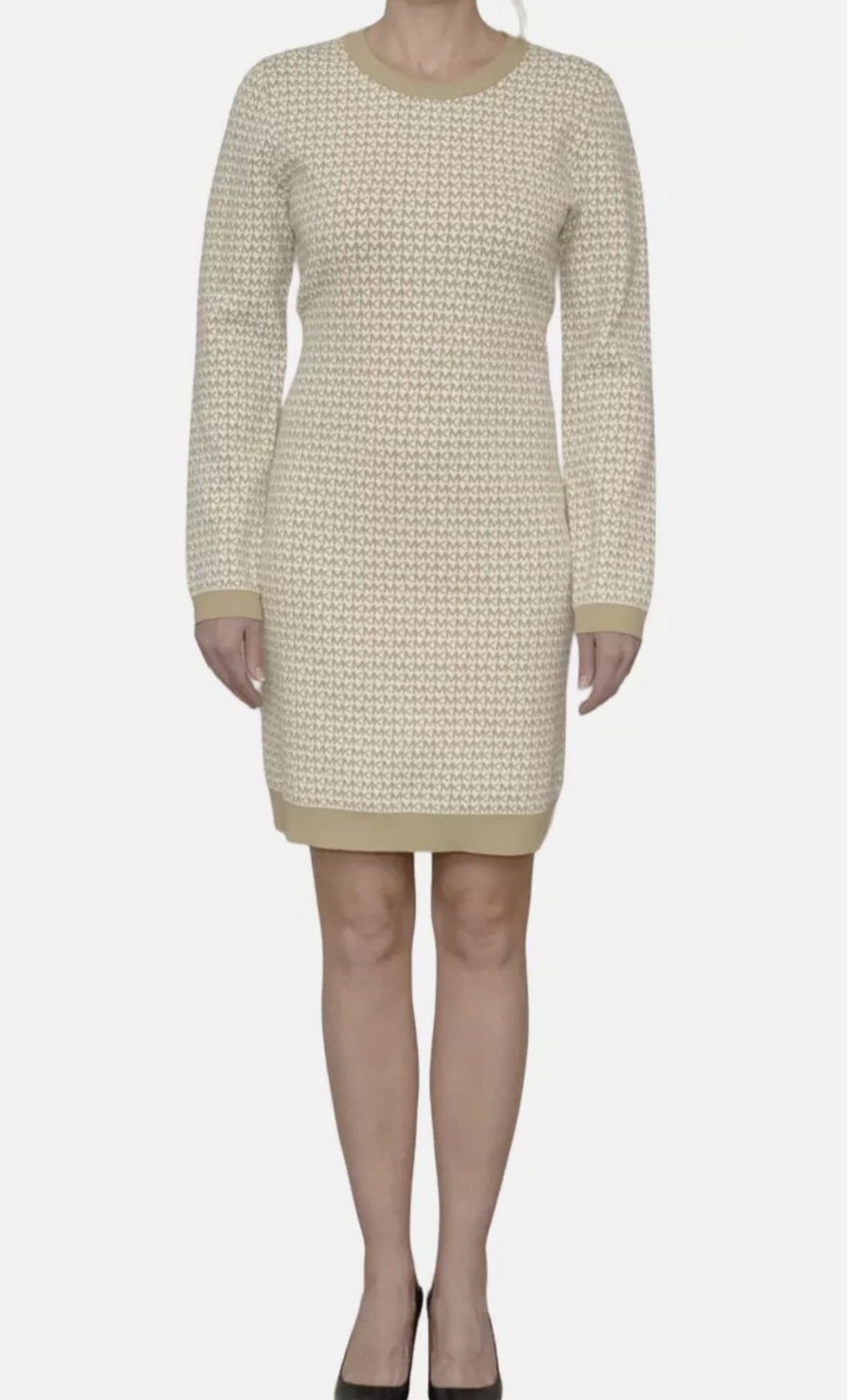 MICHAEL KORS Vestido Jacquard Nude (Talla S-M)